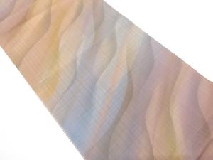 よろけ斜め縞模様　全通袋帯